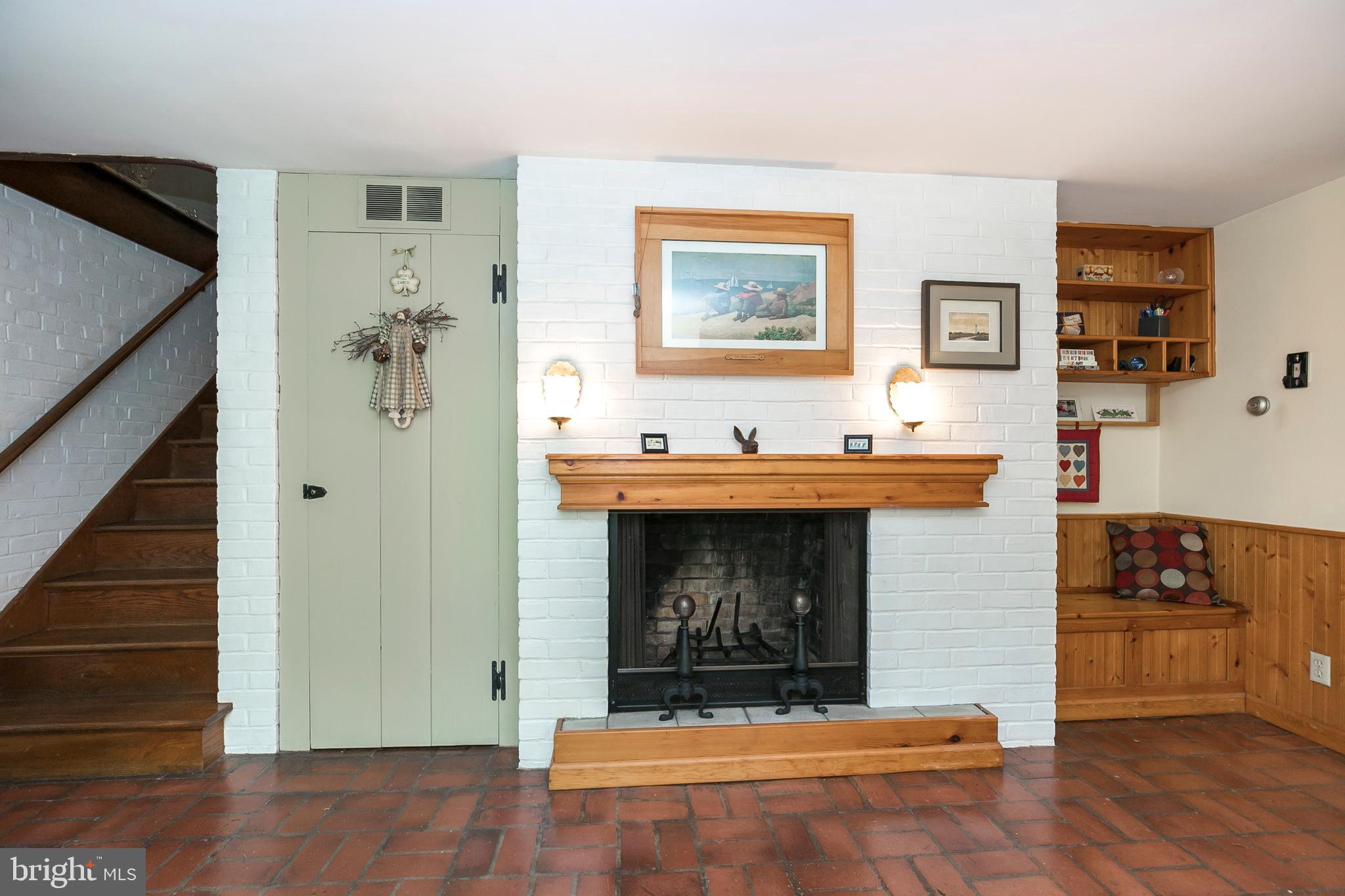 340 Norwood Road Downingtown, PA 19335 - Photo 12 of 36 Dining Room Fireplace, Built-ins and Staircase.