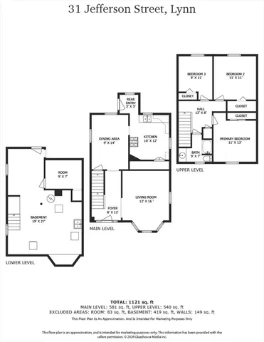 $369,000 | 31 Jefferson Street, Lynn, MA 01902