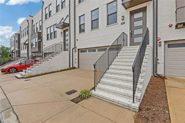 a view of dining room with furniture