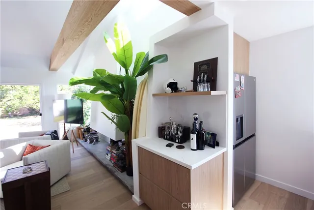 a view of a house with a bench