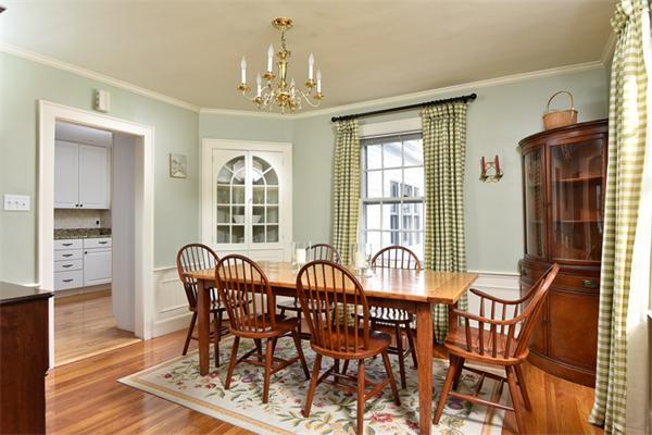 25 Chesterfield Road Milton, MA 02186 - Photo 7 of 27 a view of a dining room with furniture window and outside view