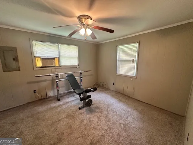 a view of a workspace with a window