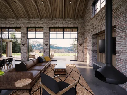 a view of a yard in front of a house