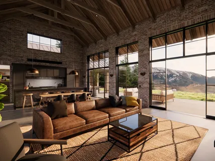 a bedroom with a bed and a television