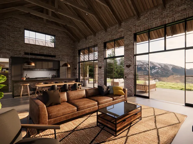 a bedroom with a bed and a television