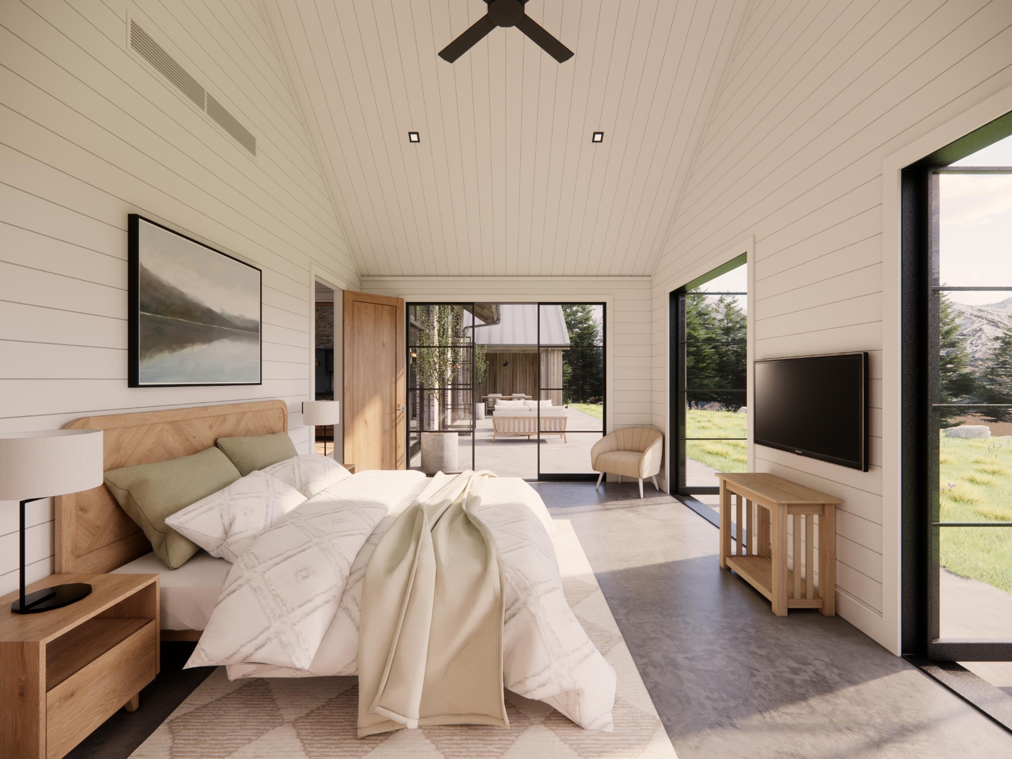 1020 Bison Ridge Joelton, TN 37080 - Photo 19 of 45 a bedroom with a bed and a flat tv screen on the dresser