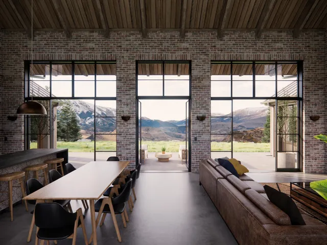 a kitchen with stainless steel appliances granite countertop a stove and a refrigerator