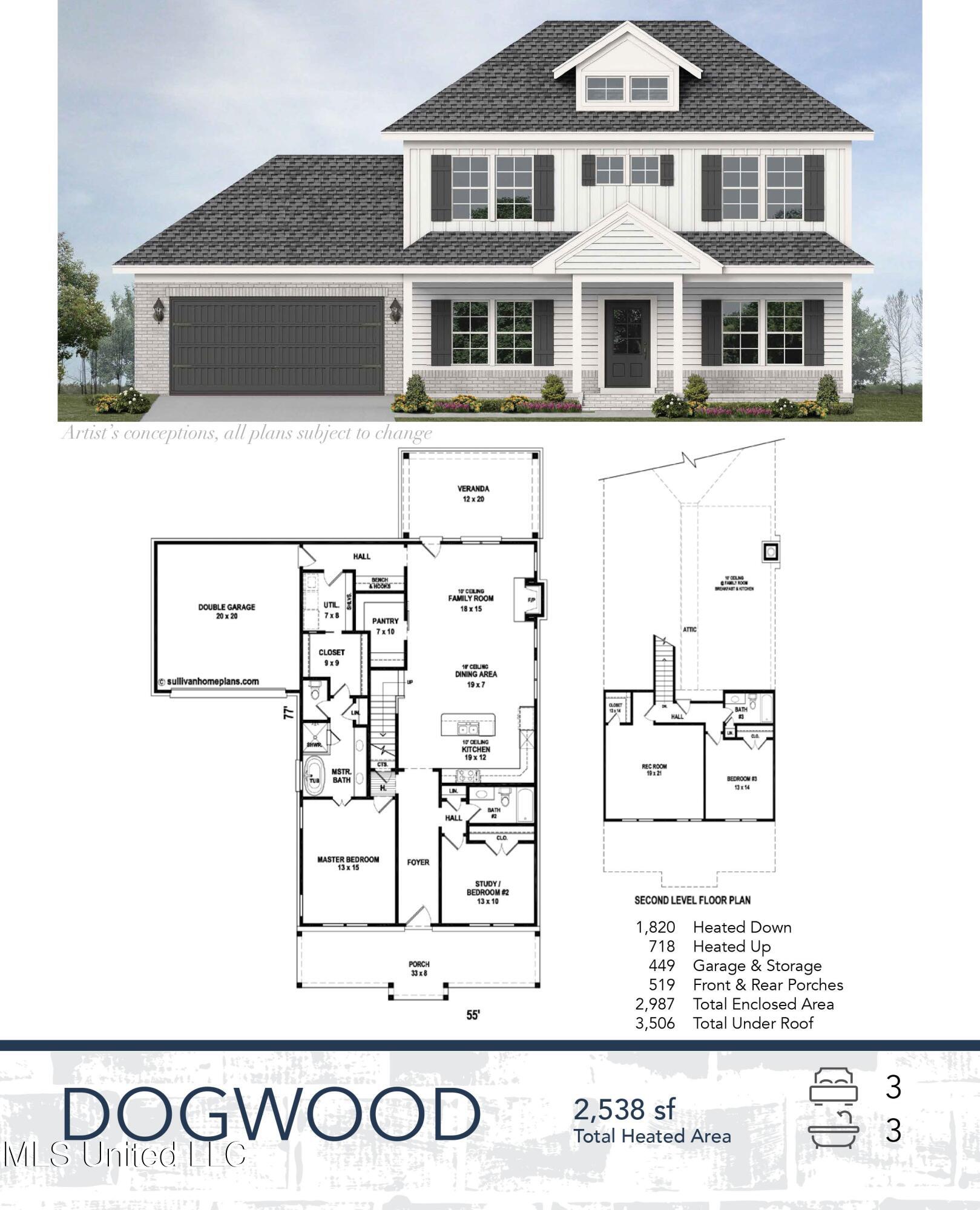 1335 Creekside Boulevard Hernando, MS 38632 - Photo 34 of 34 Rendering