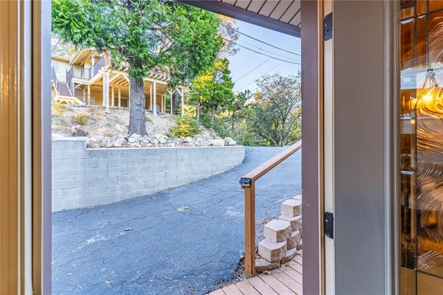 a view of a house with a balcony