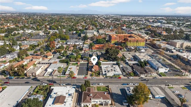 an aerial view of a city