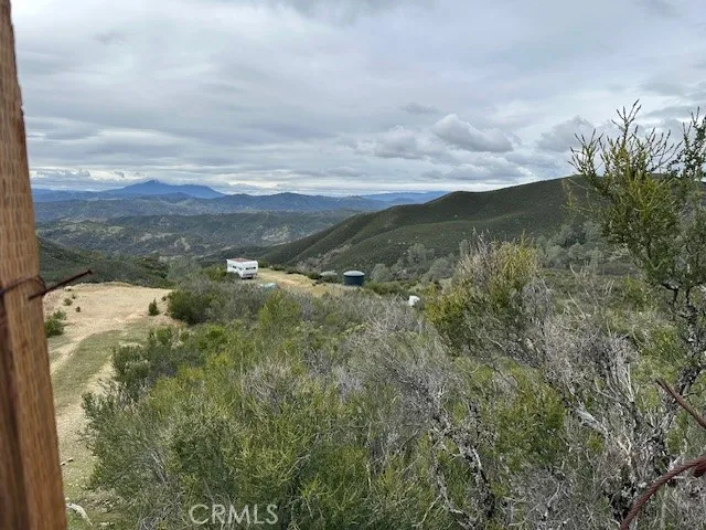a view of a lake with a city