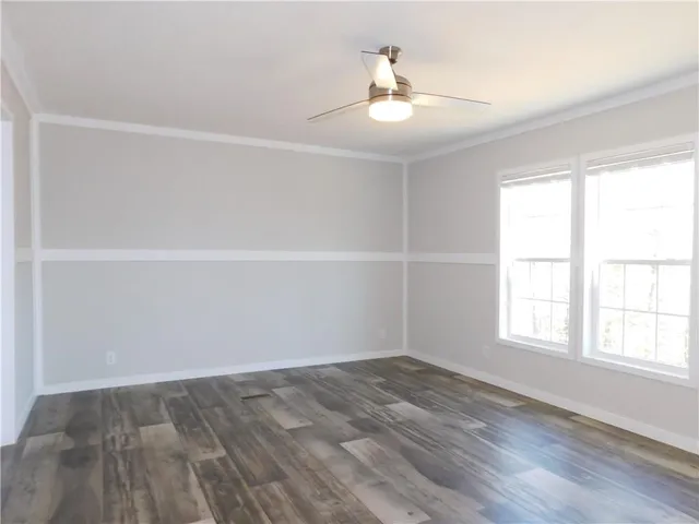wooden floor in an empty room
