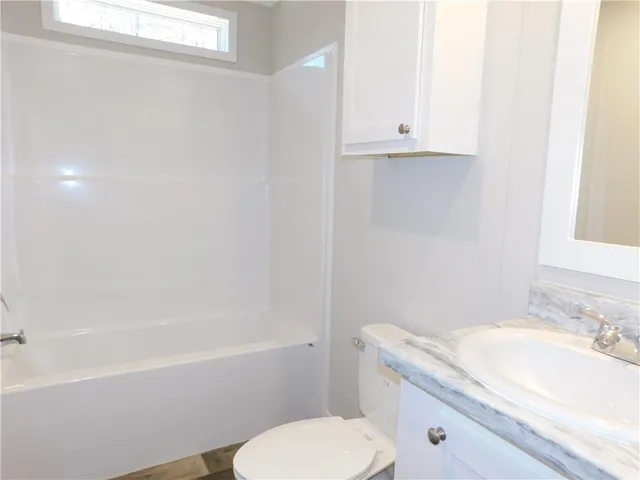 a close up of a bathtub