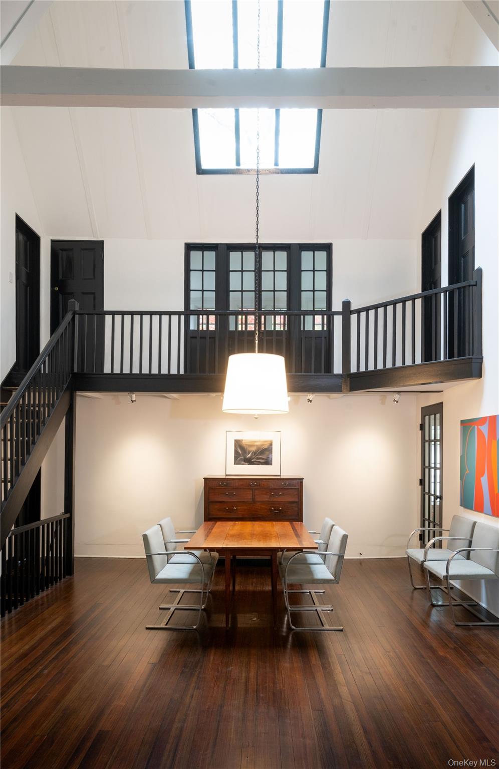 291 Rye Beach Avenue Rye, NY 10580 - Photo 5 of 28 Vaulted Beamed Ceiling with Skylight