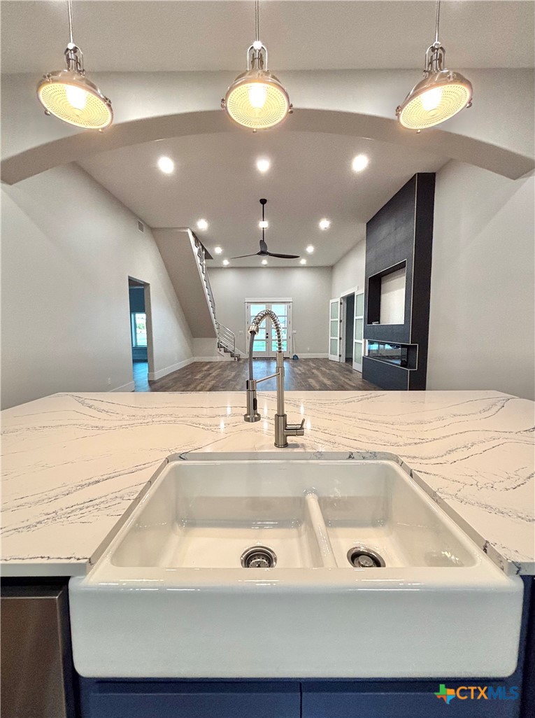 2062 Harrison Avenue Port O'Connor, TX 77982 - Photo 12 of 48 a bathroom with a sink and a mirror