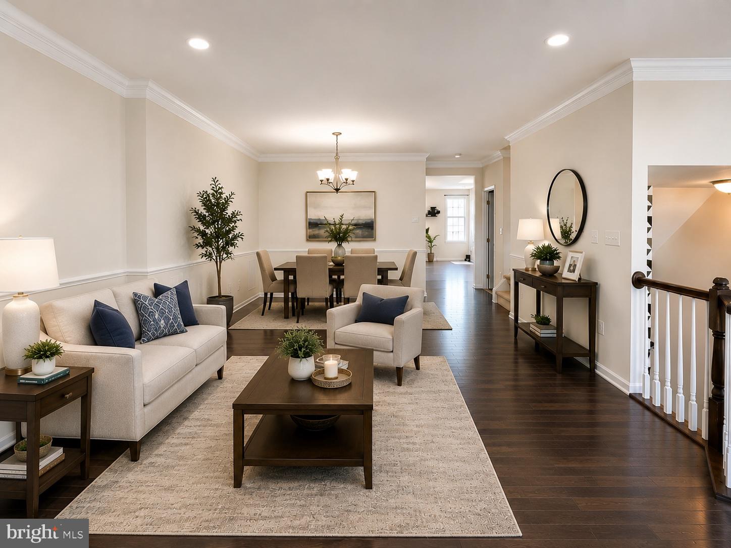 23480 Logans Ridge Terrace Ashburn, VA 20148 - Photo 7 of 55 Living room and Dining room- Staged