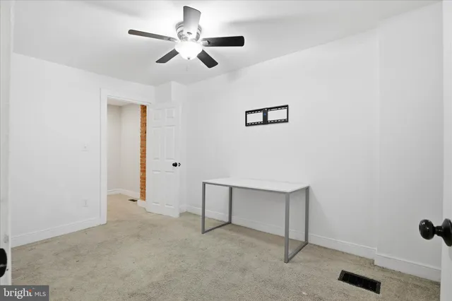 a view of an empty room