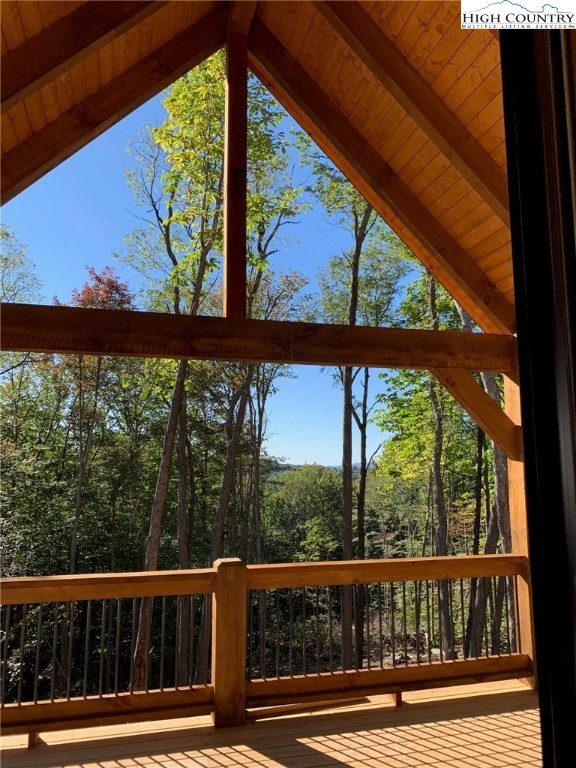 479 Rippling Waters Trail Banner Elk, NC 28604 - Photo 43 of 46 a view of balcony with wooden floor