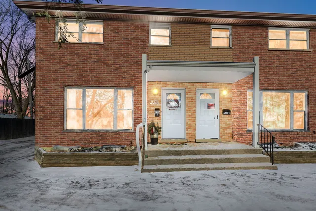 a building exterior with stairs
