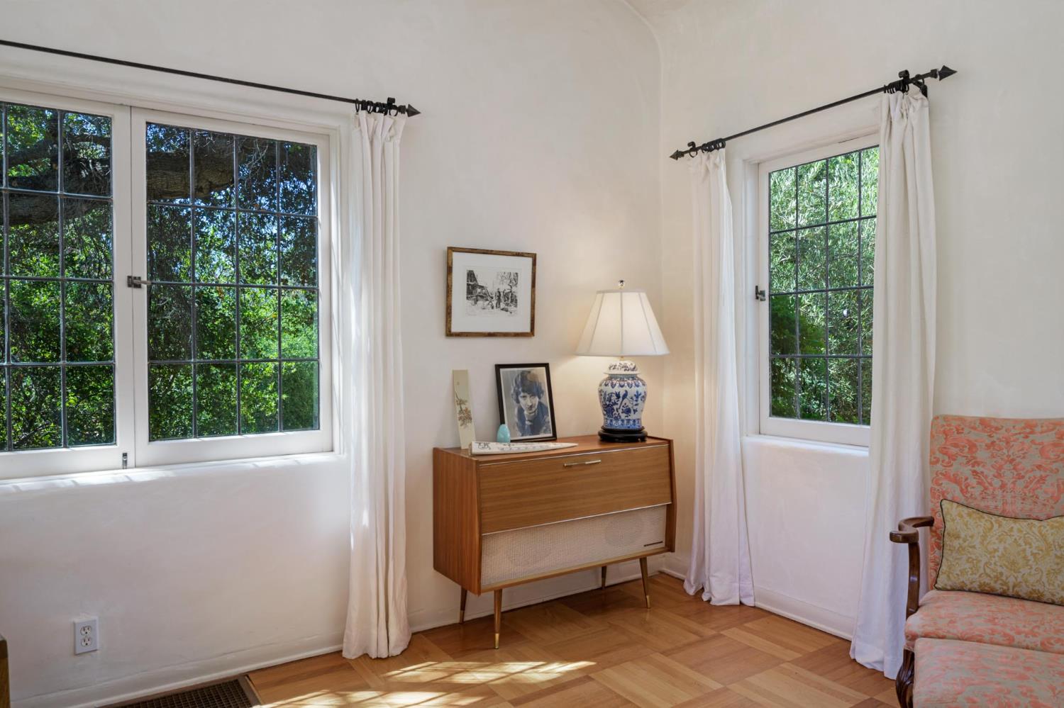 520 Foothill Road Ojai, CA 93023 - Photo 8 of 45 a bedroom with furniture and a window