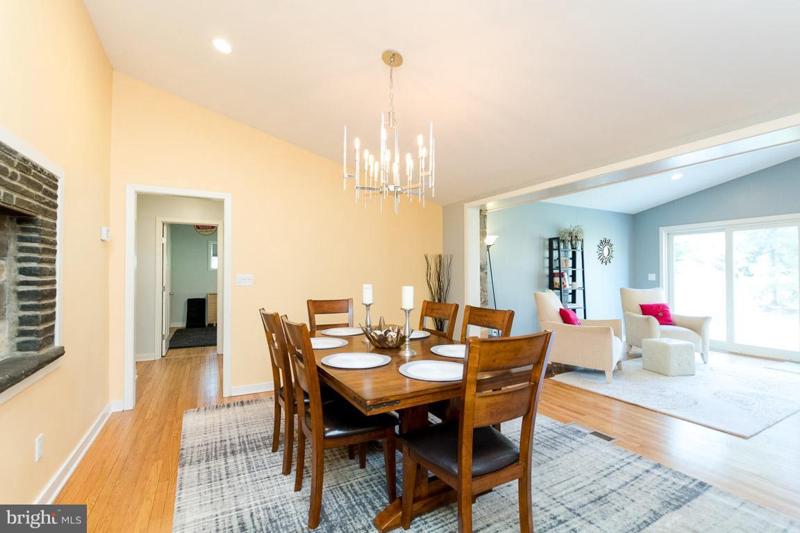 550 Valley View Road Baltimore, MD 21286 - Photo 10 of 30 Formal Dining Room with fireplace