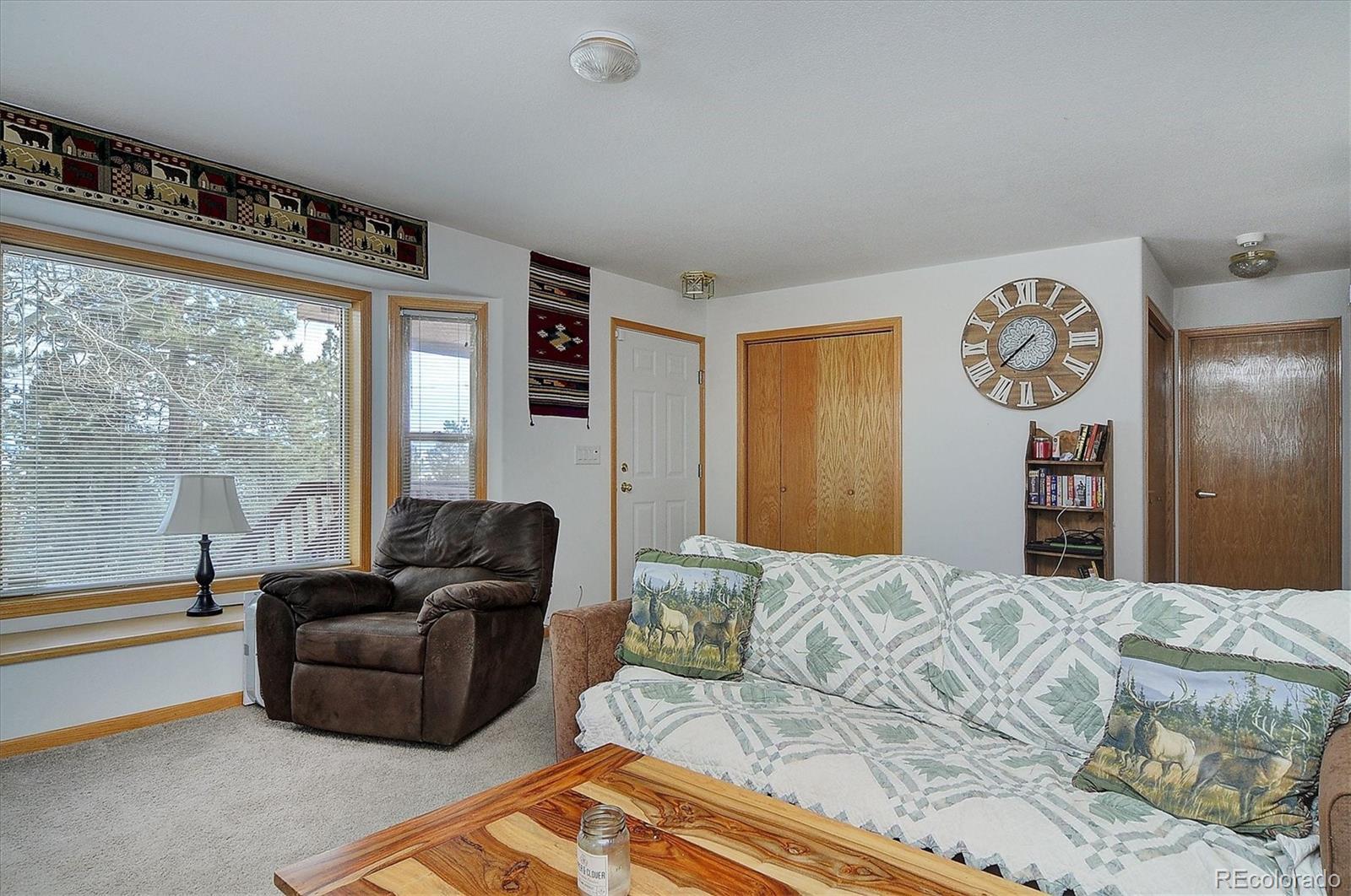 1733 Blacksmith Road Hartsel, CO 80449 - Photo 9 of 22 a living room with furniture and a large window