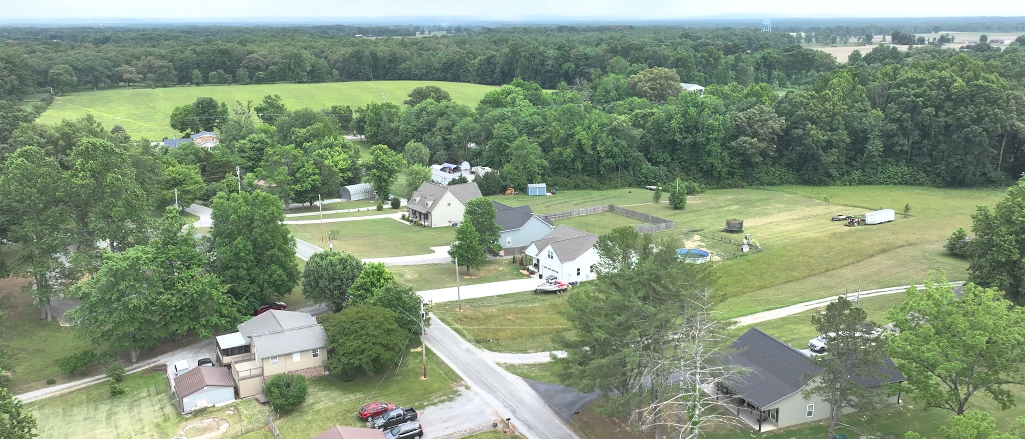 601 King Ridge Road Dowelltown, TN 37059 - Photo 49 of 49 an aerial view of a house with a yard basket ball court and outdoor seating