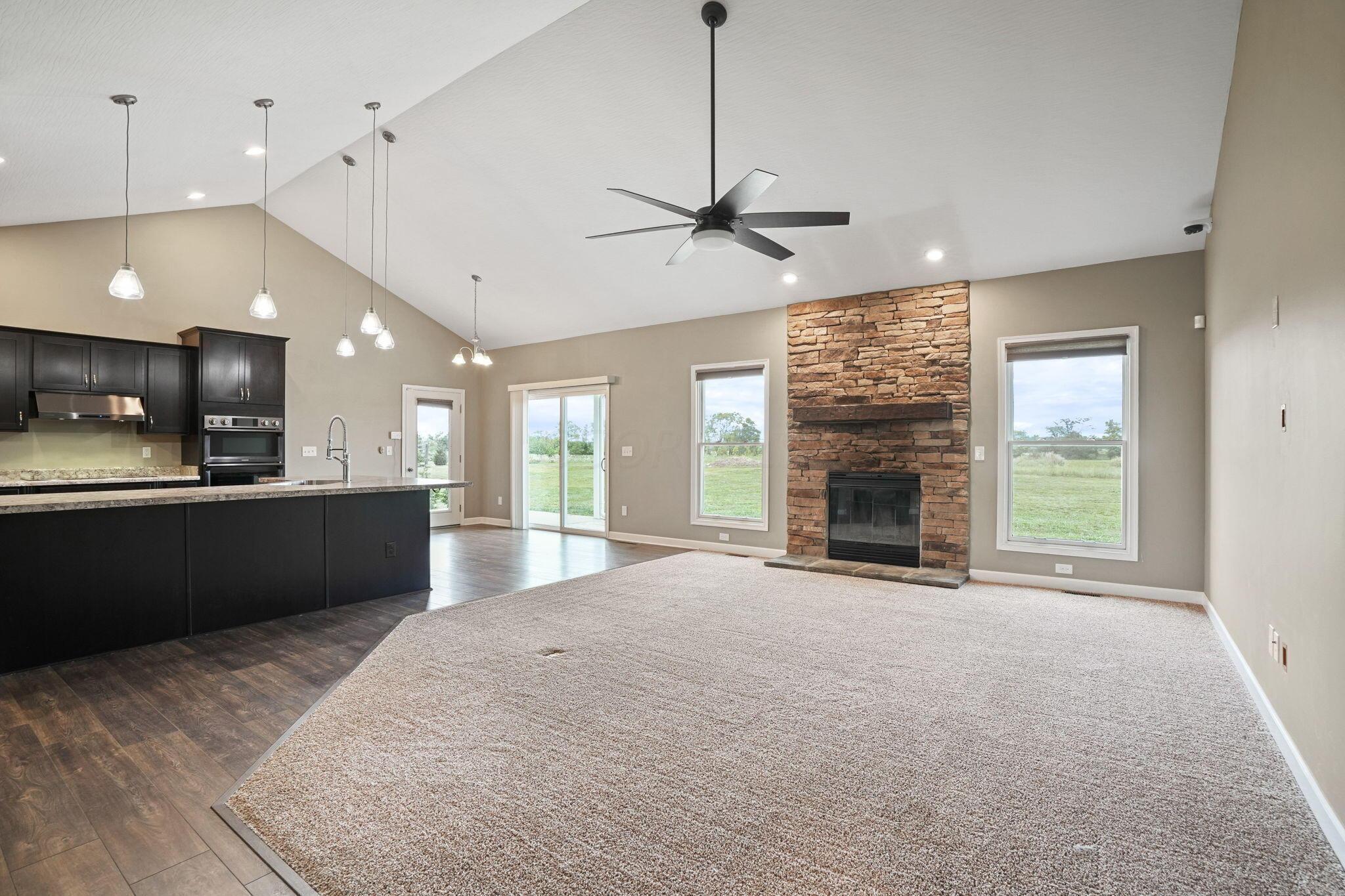3218 Hills-Miller Road Delaware, OH 43015 - Photo 11 of 48 Living Room with Fireplace