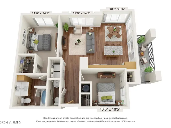 $1,480 | 7750 West Encanto Boulevard, Unit 2A, Phoenix, AZ 85035