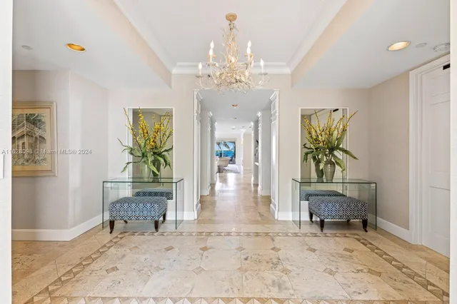 a view of an entryway with furniture