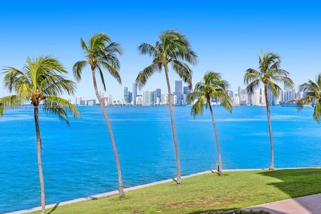 a view of a city with tall buildings