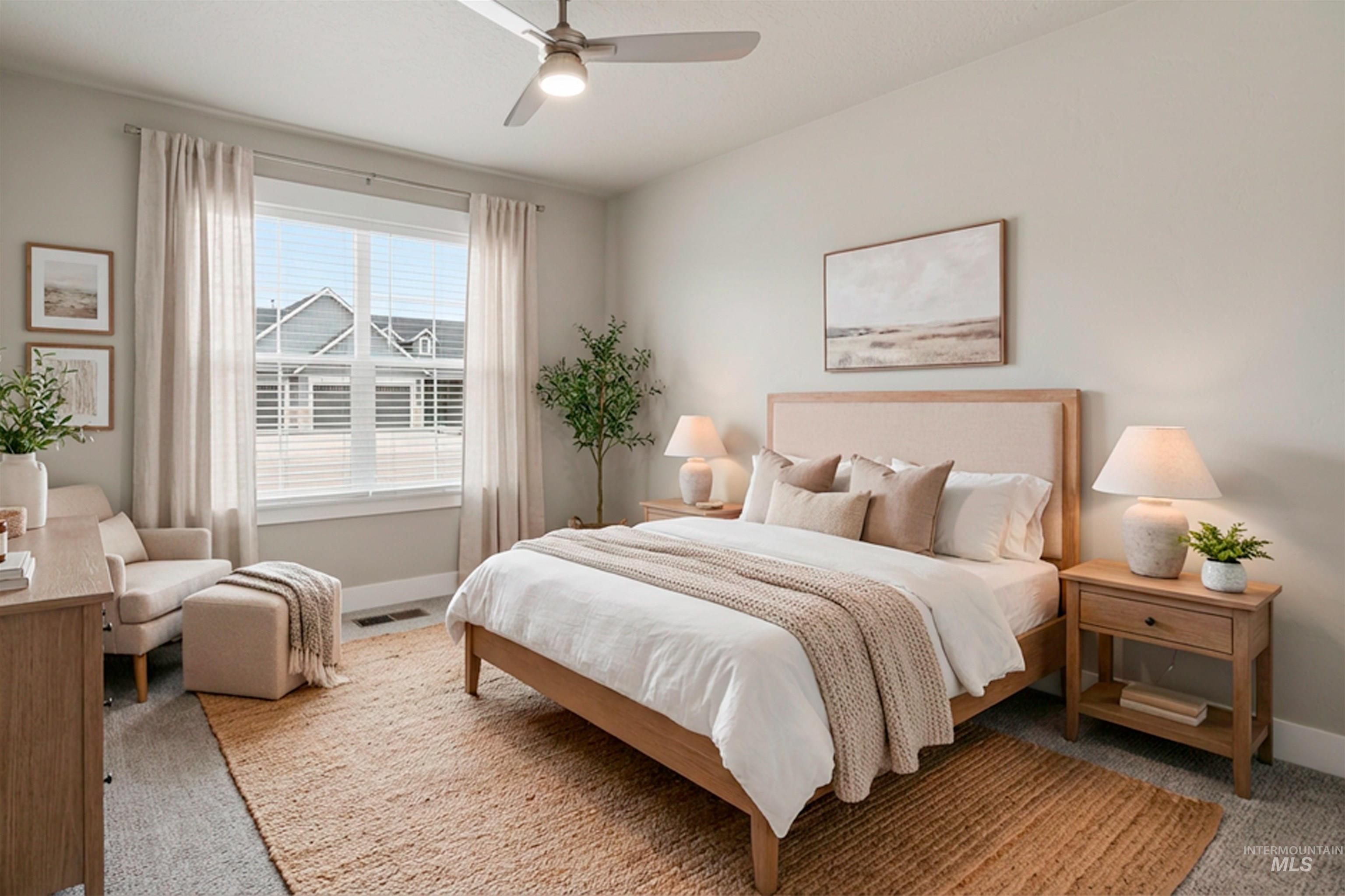 8087 Tandy Cove Street Middleton, ID 83644 - Photo 29 of 50 Bedroom featuring carpet and a ceiling fan