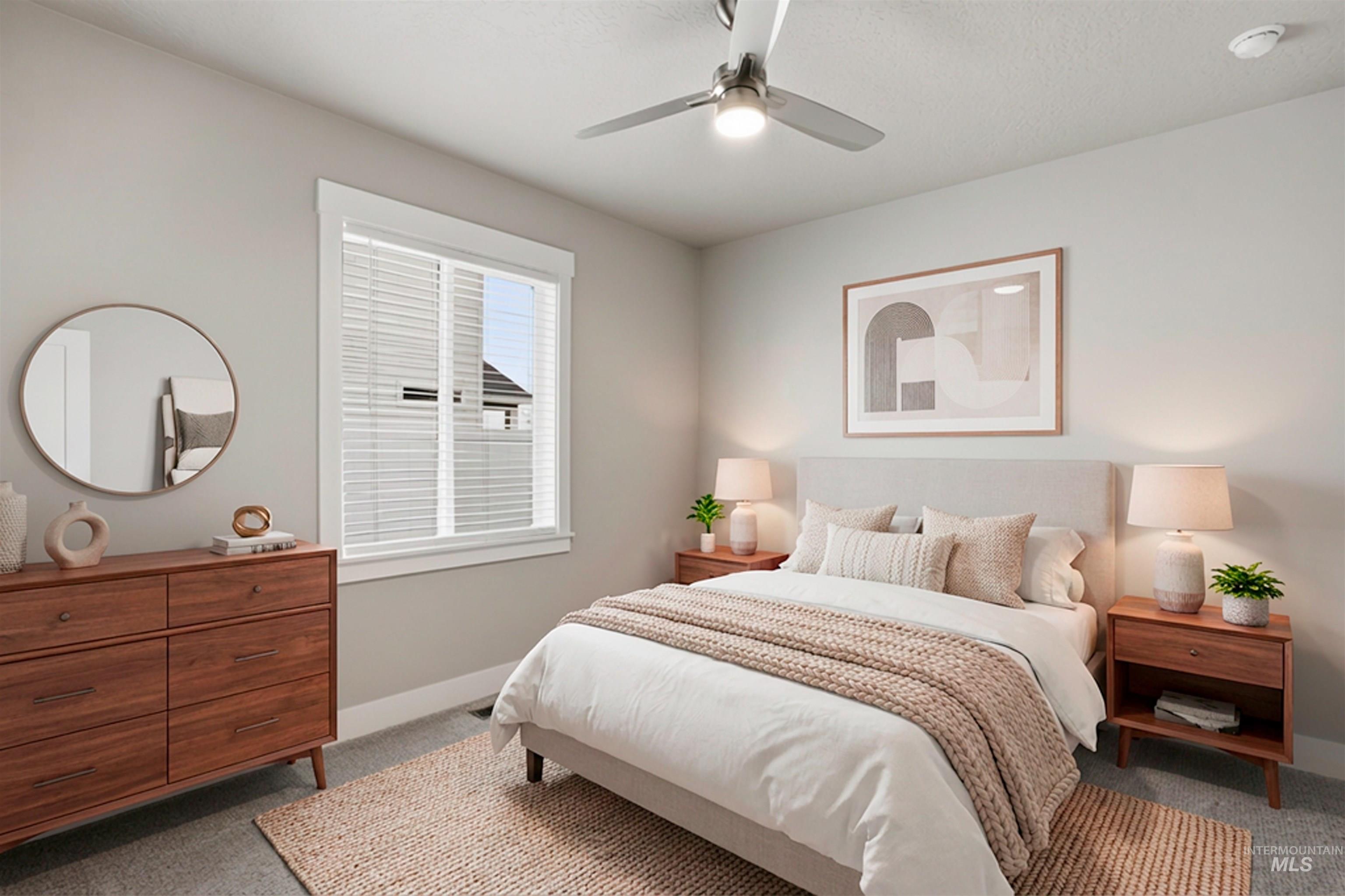 8087 Tandy Cove Street Middleton, ID 83644 - Photo 32 of 50 Carpeted bedroom with ceiling fan and baseboards
