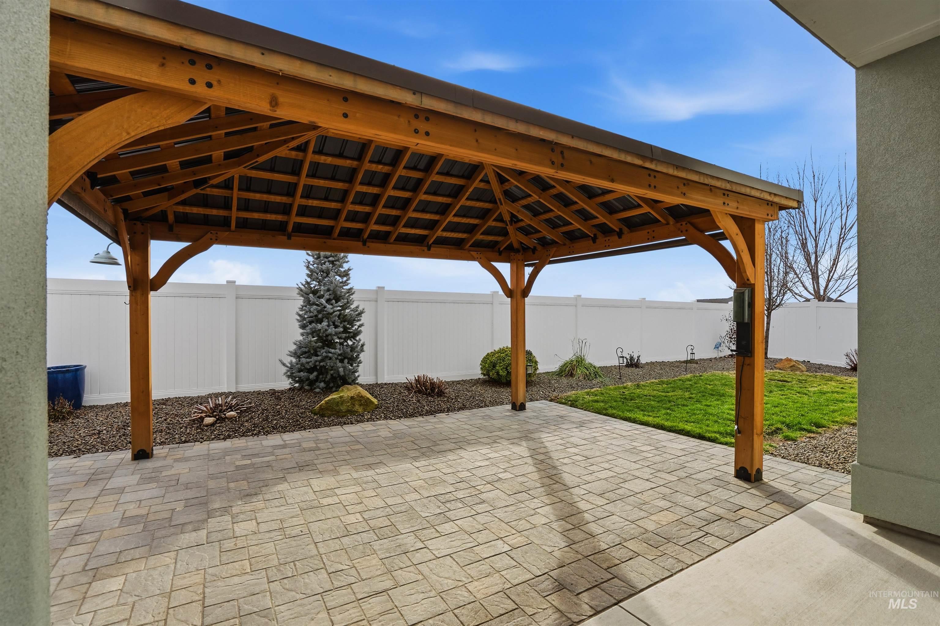 8087 Tandy Cove Street Middleton, ID 83644 - Photo 42 of 50 Fenced backyard featuring a patio area and a gazebo
