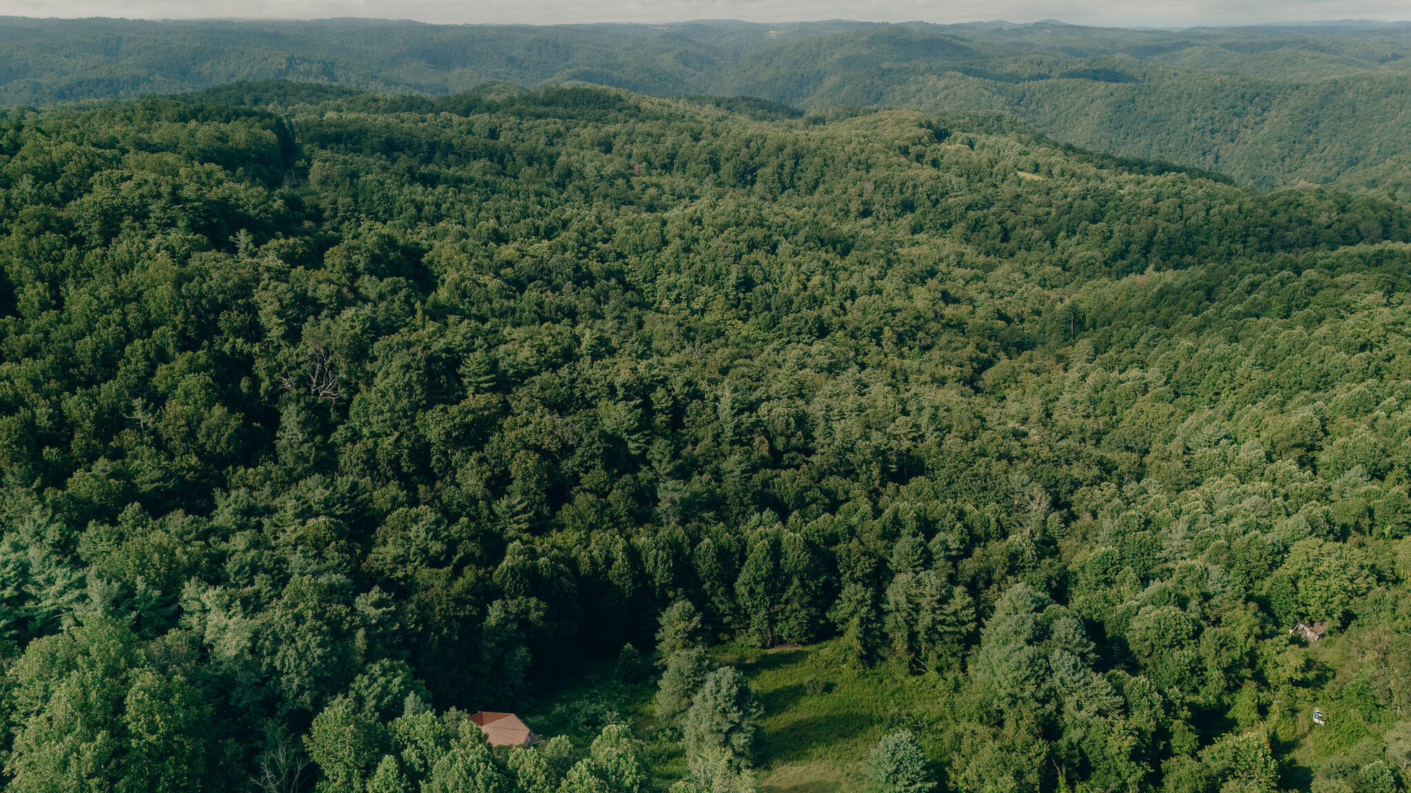 8780 Sugar Run Road Northeast Copper Hill, VA 24079 - Photo 7 of 25 an aerial view of residential house with outdoor space and trees all around