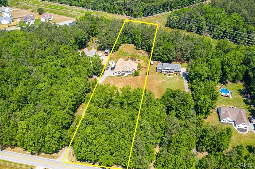 436 Enon Church Road Chester, VA 23836 - Photo 38 of 50 Aerial view of home