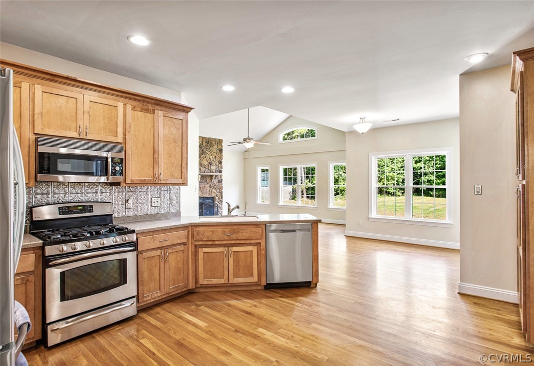 436 Enon Church Road Chester, VA 23836 - Photo 9 of 50 Kitchen view to family room and eat in area