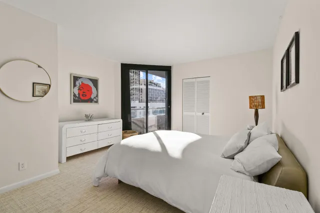 a view of city with tall buildings