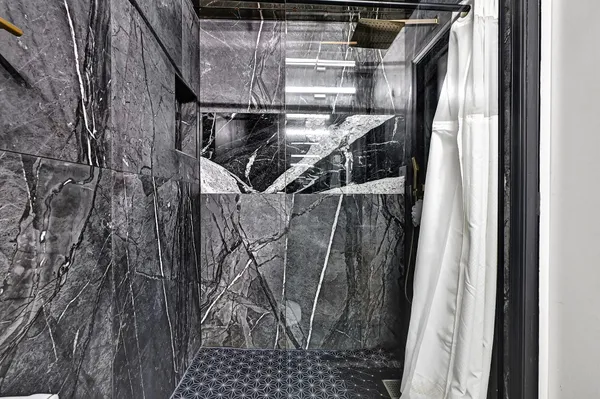 a close view of water heater room