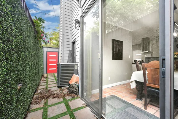 a view of entryway door
