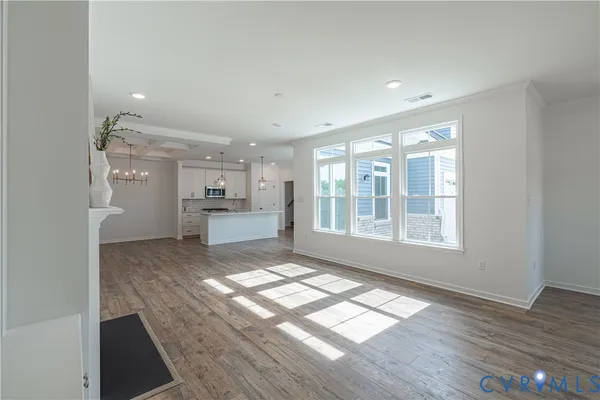 a view of kitchen and window