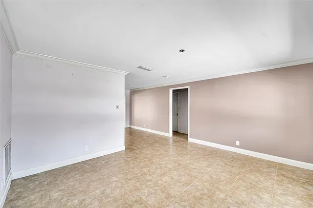 a view of an empty room