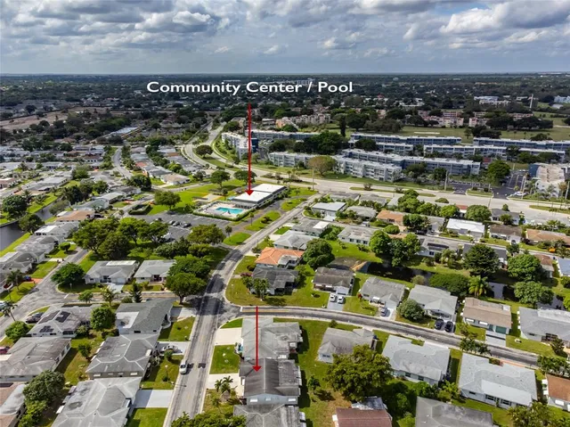 an aerial view of a city
