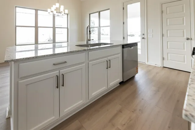 a view of a window in a kitchen