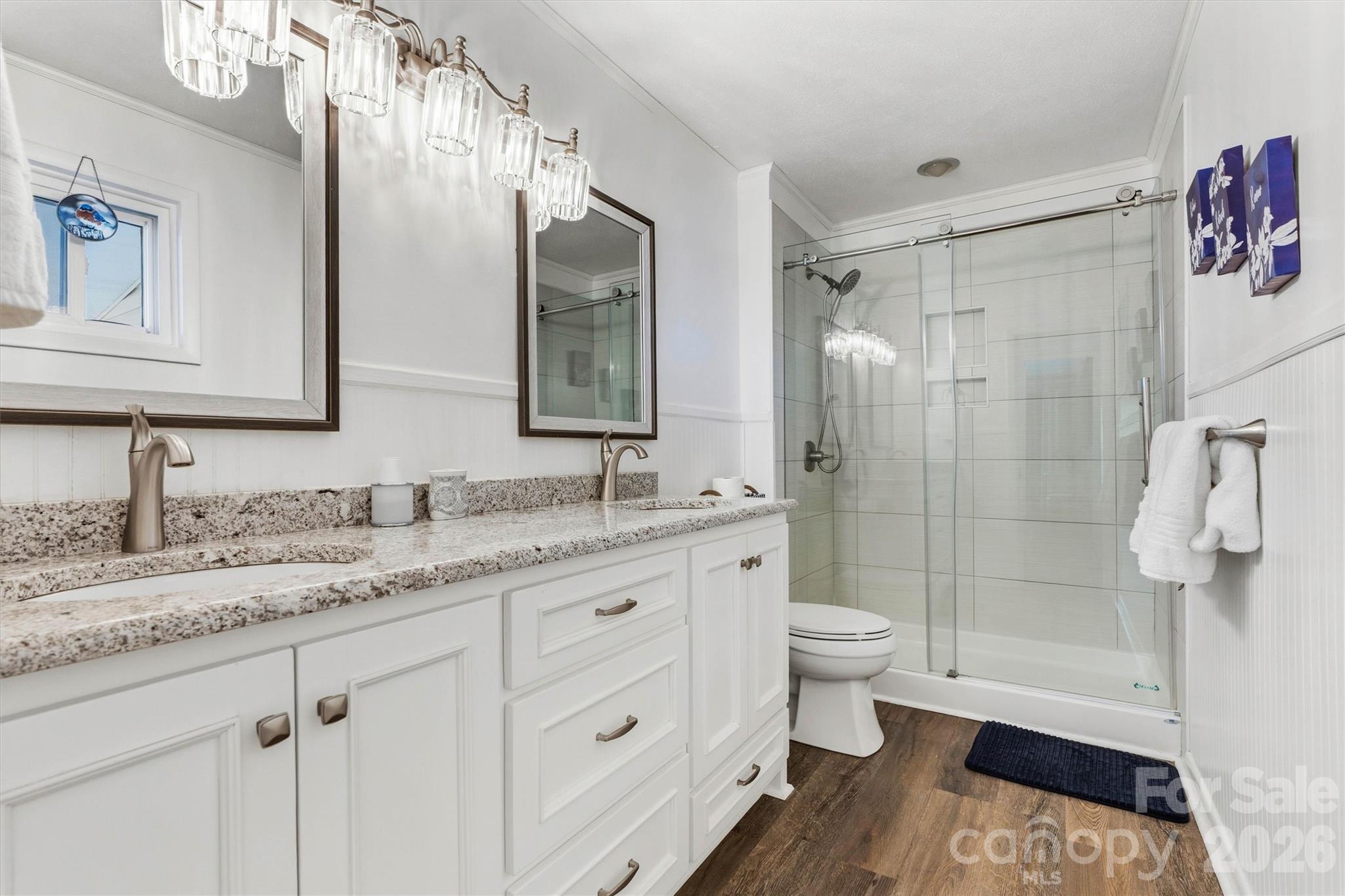 6566 Harbor Lane Conover, NC 28613 - Photo 19 of 43 a bathroom with a sink a toilet and shower