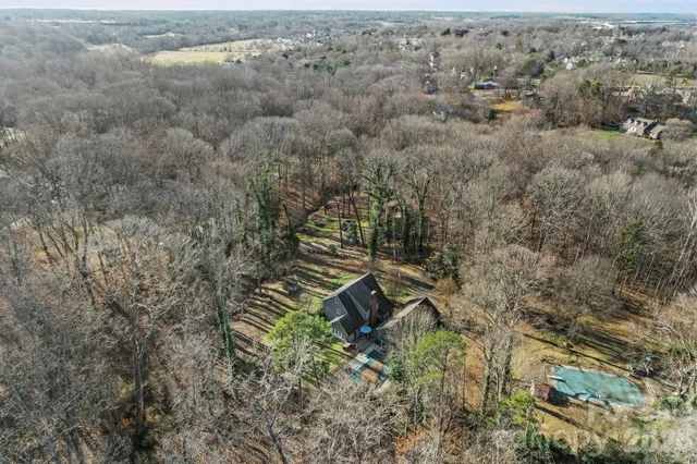 a view of city and mountain