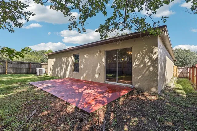 a view of a backyard with a garden