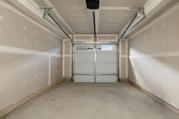 a view of a glass door