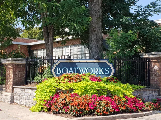 a sign on the side of a building