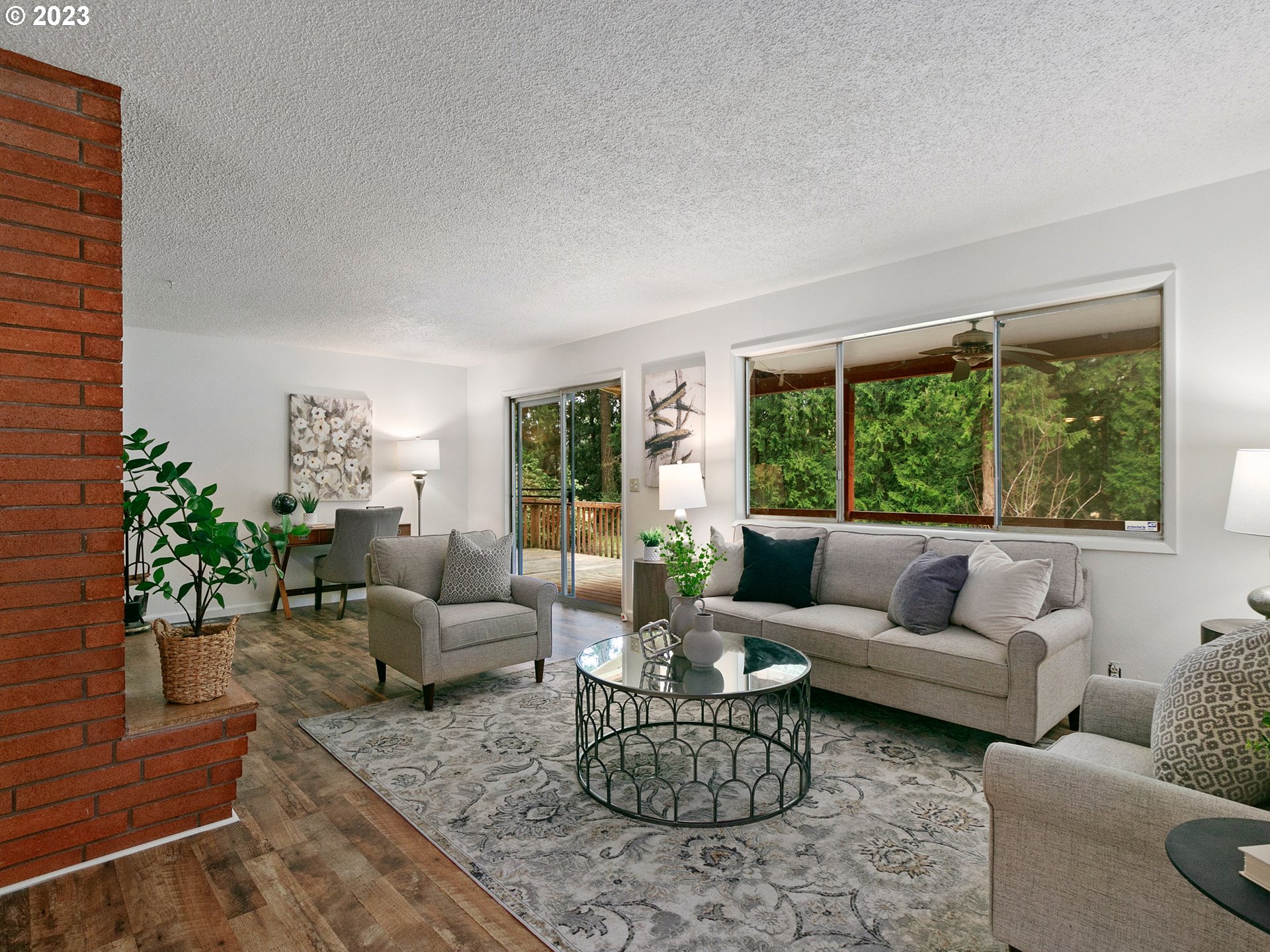 14113 South Graves Road Mulino, OR 97042 - Photo 7 of 33 a living room with furniture and a large window